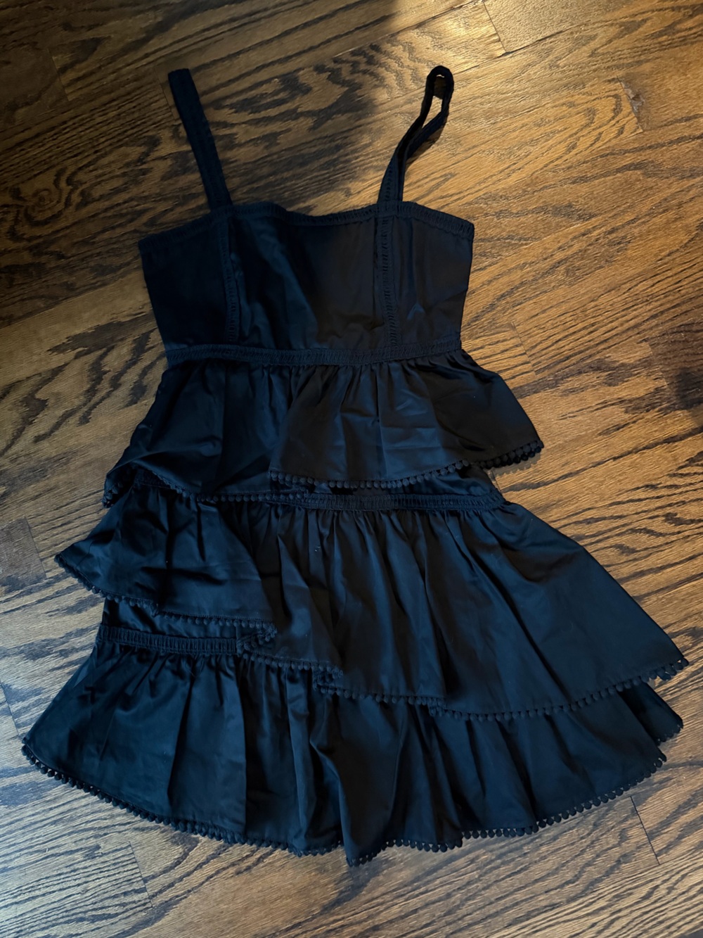 Black Tiered Mini Dress - Women